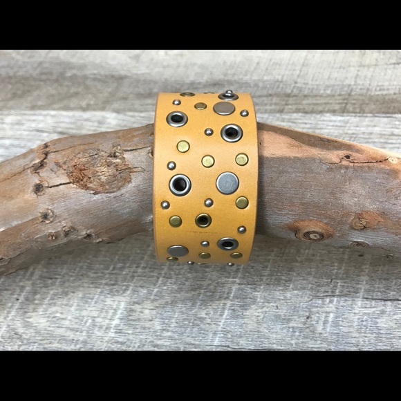 handmade Jewelry - 2 for $15 vegan leather studded Cuff